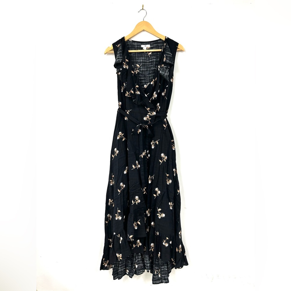 Black BP. Floral Wrap Dress